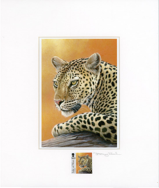 leopard stamp